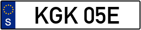 Trailer License Plate